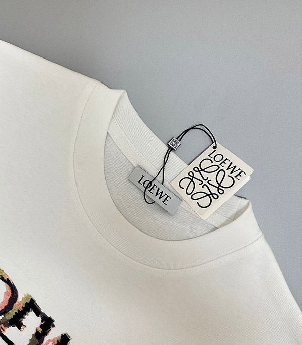 ロエベ コットン アナグラム 半袖 Tシャツ 偽物 loj62875